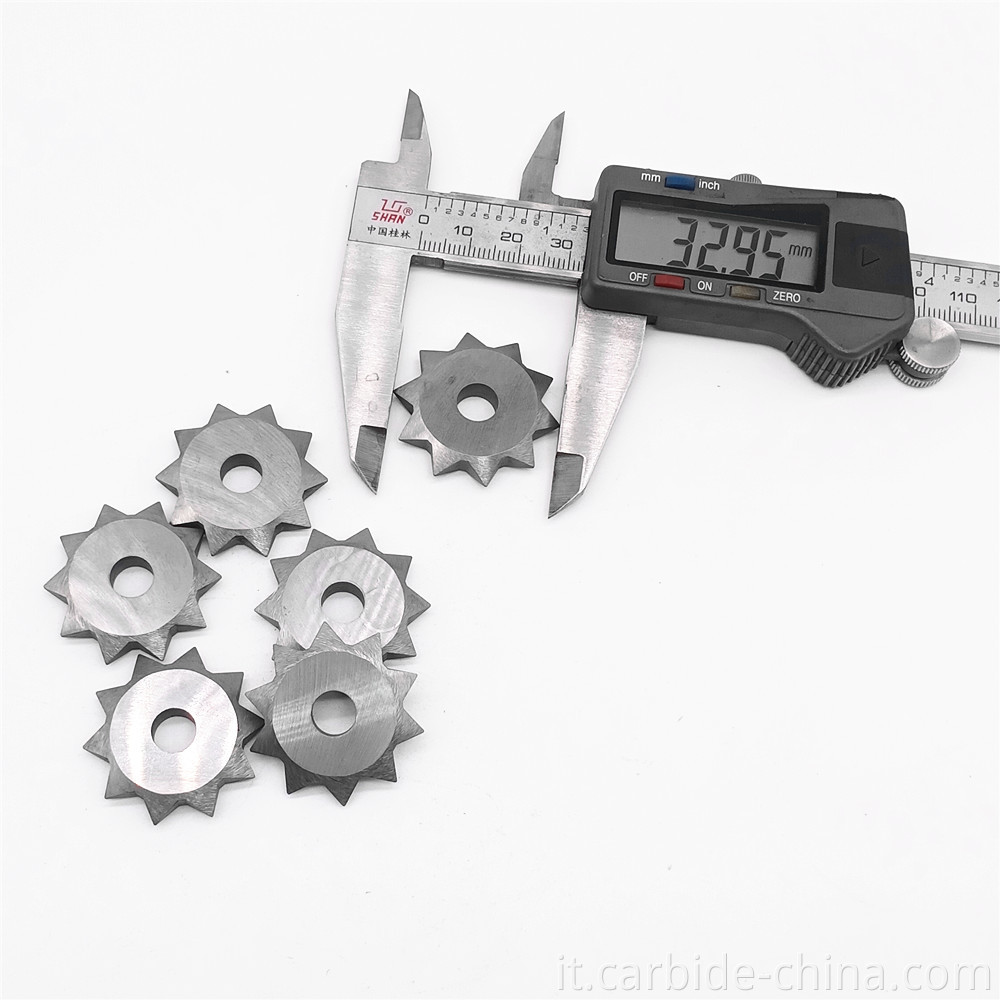 38 punte in carburo cementate per il rullo di martello da cespuglio 38 Cemented Carbide Tips For Bush Hammer Roller